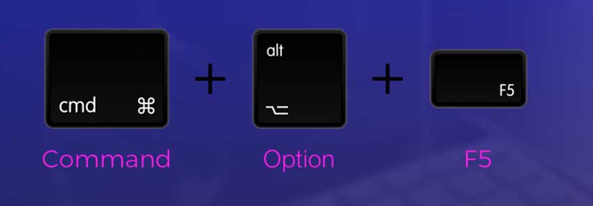 Atalho de teclado do Mac inverter cor