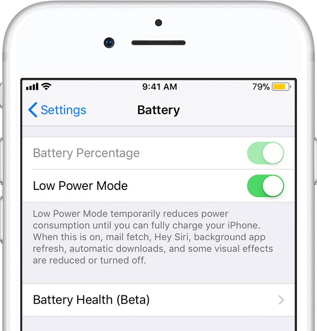 Economize bateria do iPhone com modo de baixo consumo iOS 11