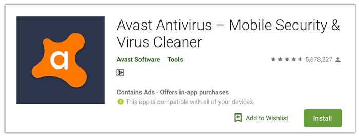 Avast é o melhor aplicativo antivírus para Android