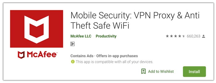 McAfee é o melhor aplicativo antivírus para Android