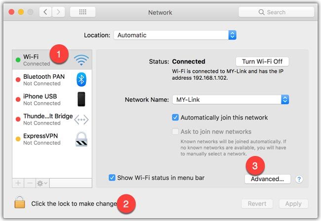Como alterar o endereço DNS do MacOS