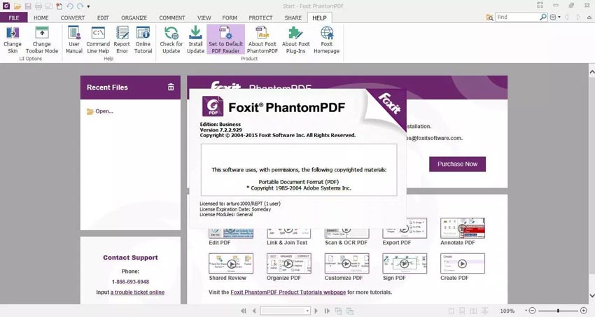 Download grátis da versão completa do Foxit Phantom PDF