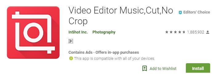 Editor de vídeo Android Música, corte, download grátis sem corte
