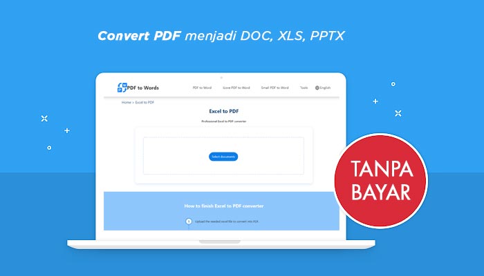 Converta PDF para Doc XLS PPT gratuitamente