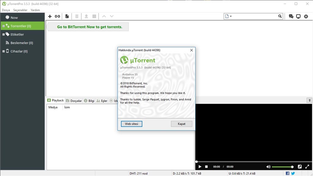 Download grátis do uTorrent Pro crack completo