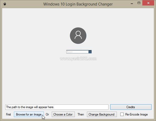 Alterar o plano de fundo da tela de login do Windows 10