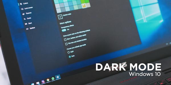 Habilite o modo escuro do Windows 10