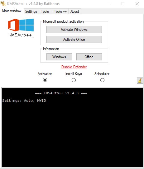 Ativador de Windows KMSAuto