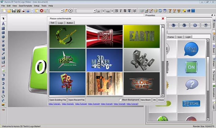 Baixe Aurora 3D Text Logo Maker Full Crackeado Windows PC Keygen grátis