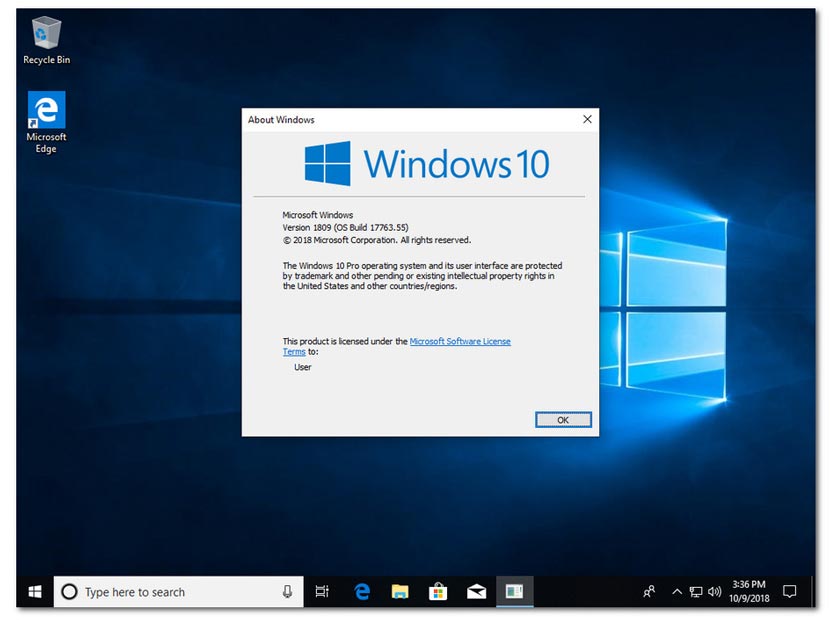 Baixe o ISO mais recente do Windows 10 Pro Redstone 5