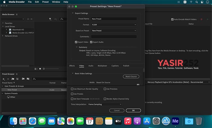 Adobe Media Encoder 2022 Mac Download grátis crack completo