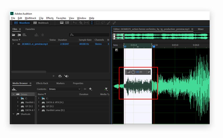 Eliminando AudioJungle no Adobe Audition
