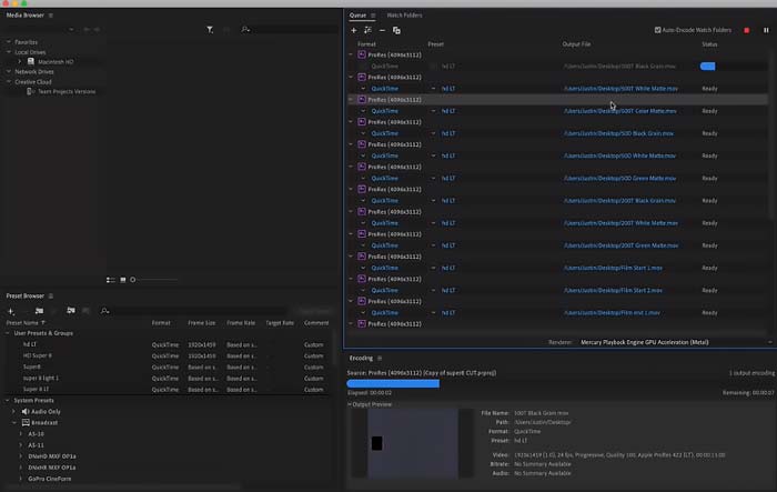 Download completo do Adobe Media Encoder 2020 Mac