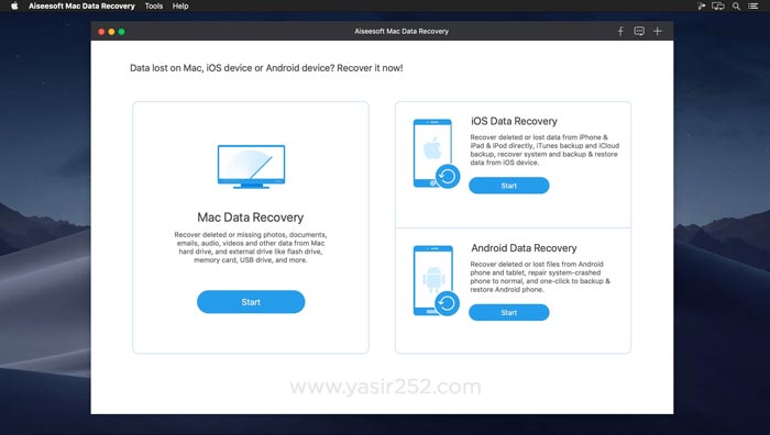 Aiseesoft Data Recovery Mac Download grátis crackeado
