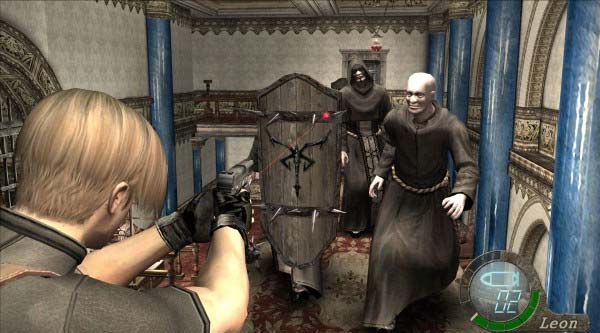 Atirando em zumbis Resident Evil 4 Ultimate HD Edition