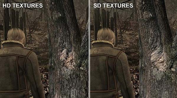 Comparação de jogabilidade de Resident Evil 4 HD Texture 4K