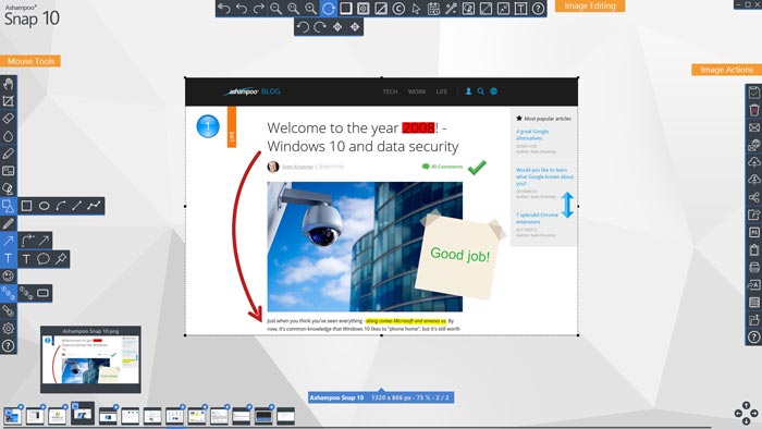 Gravador de tela do software Snap para Windows Download grátis
