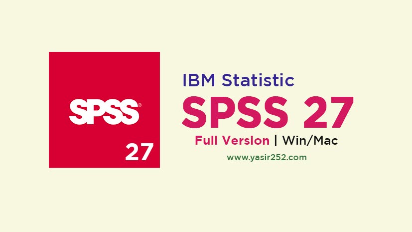 Download IBM SPSS 27 Full Version Gratis (Win/Mac)