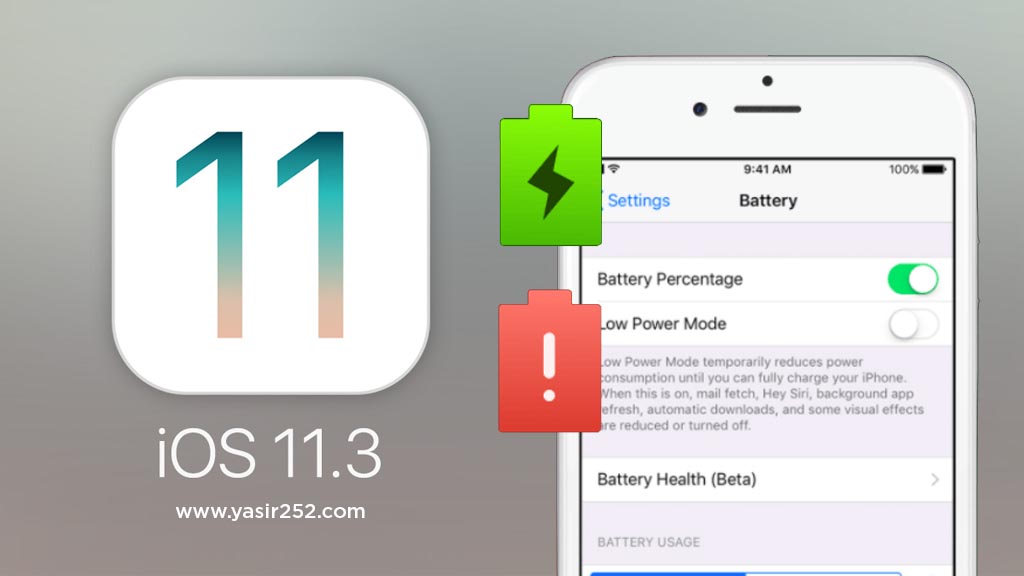 Fitur Terbaru iOS 11 Memeriksa Kondisi Baterai iPhone iPad Yasir252