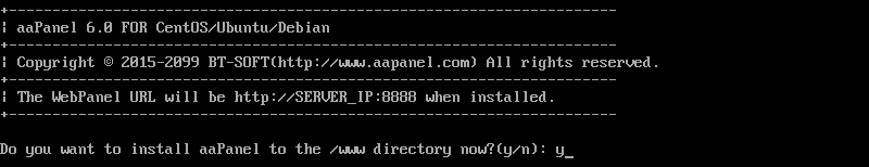 Como instalar o AaPanel no servidor CentOS